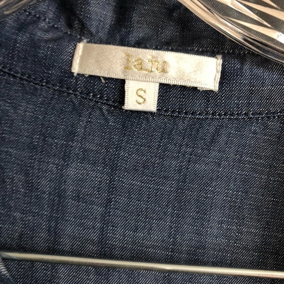 Laju Dark Wash Tencel Tunic Dress - Picture 5 of 9